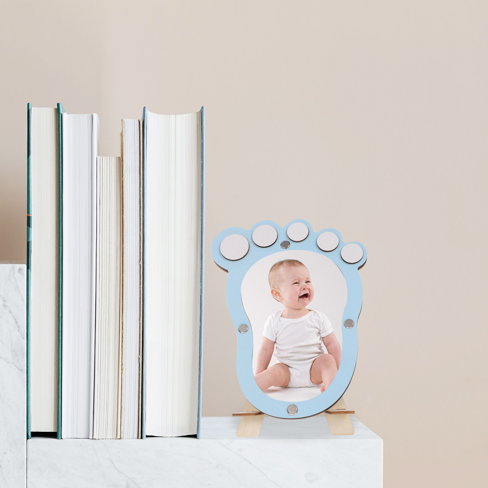 Baby Nursery Keepsake - 1Pcs Baby Growth Footprint Photo Frame