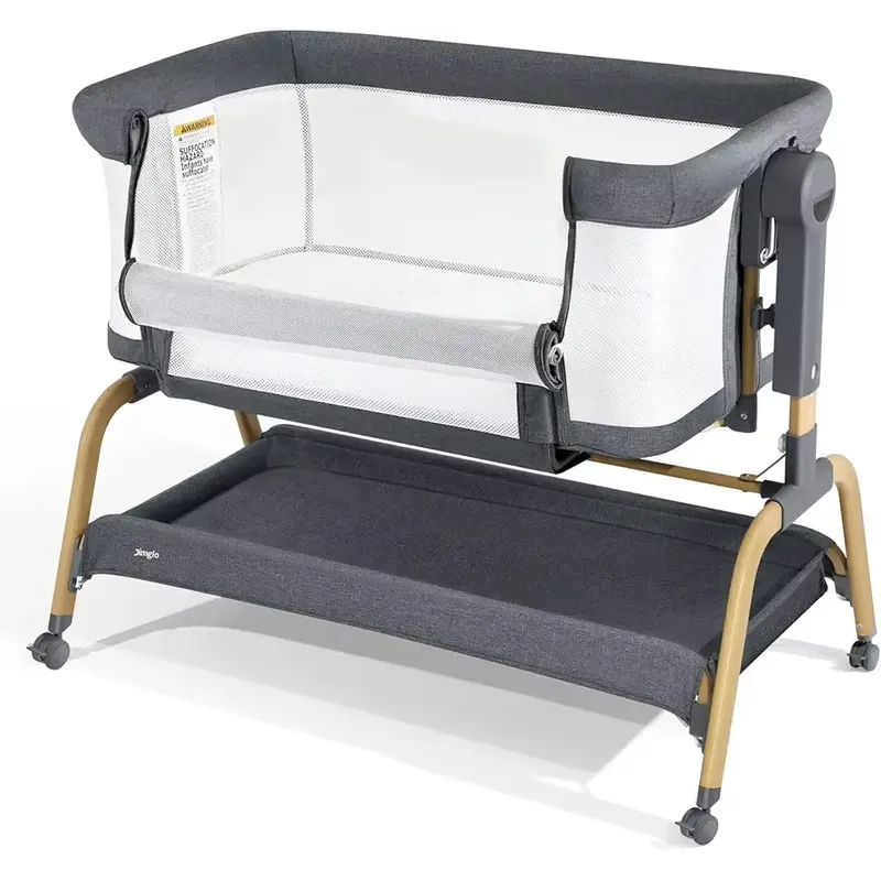 Bassinet Bedside Sleeper - Portable Baby Crib Bedside Sleeper Foldable