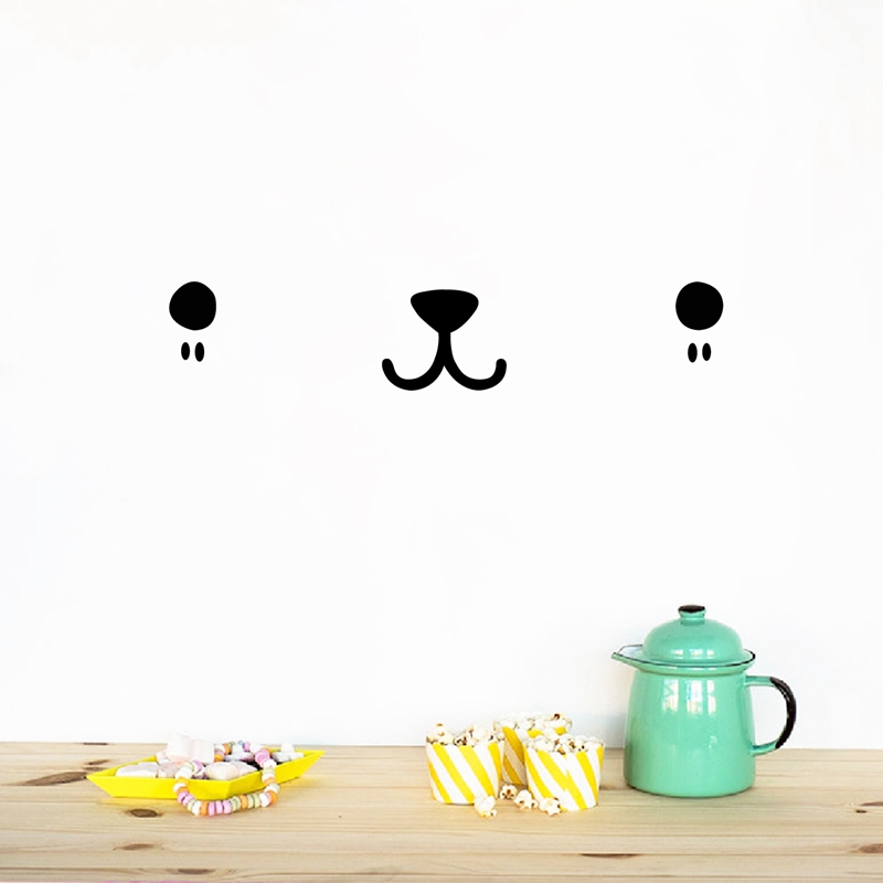 Baby Nursery Package - Cute Kawaii Face Wall Art Decal