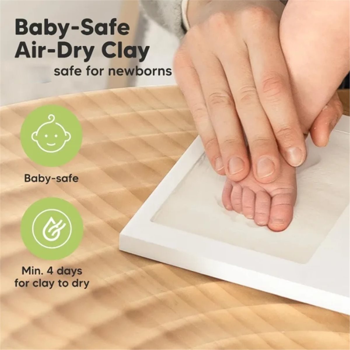 Baby Nursery Keepsake - Y69A Baby Handprint & Footprint Keepsake