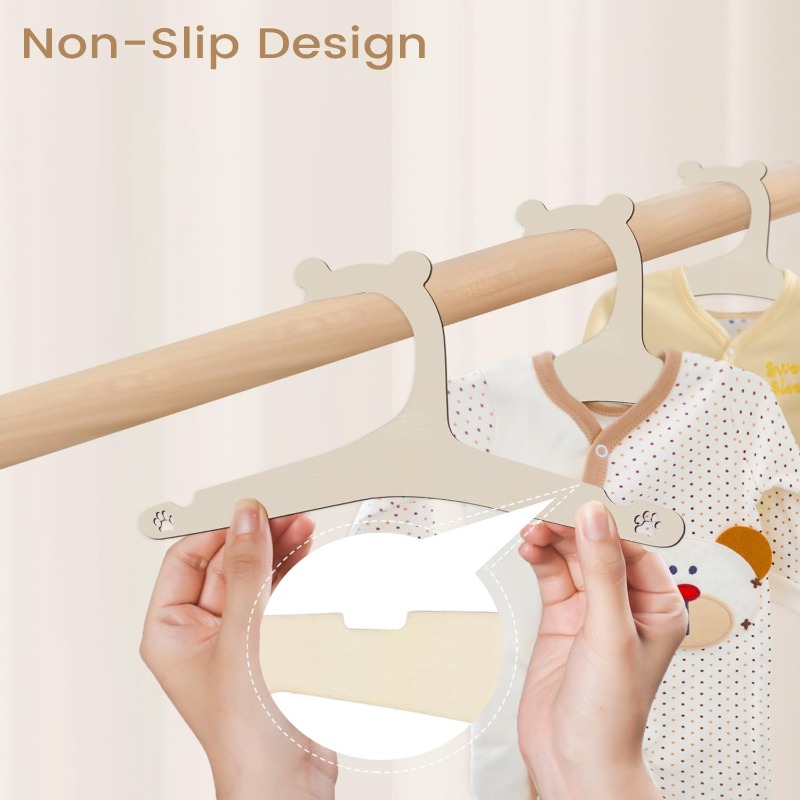 Baby Clothes Rack Cute Bear Wo - Baby Nursery Hangers 评论和价格