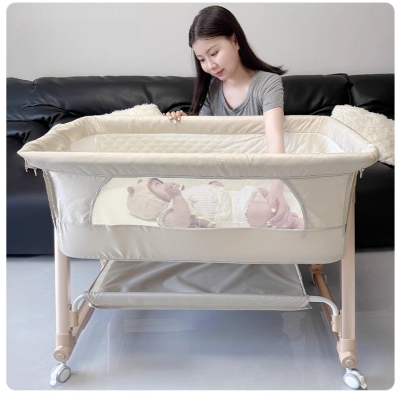 Baby Crib, Portable Splicing,  - Bassinet Bedside Sleeper 评论和价格