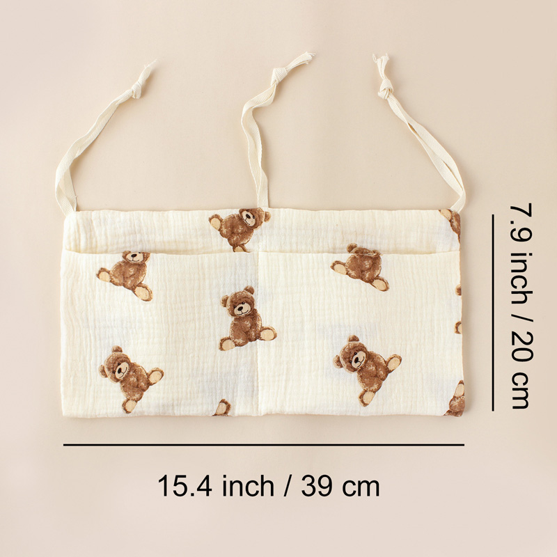 Muslin Baby Crib Organizer Cot - Baby Nursery Organiser 评论和价格