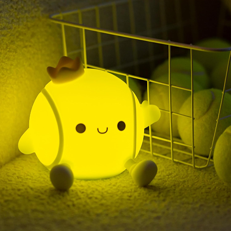 Cute Tennis Night Light Silico - Baby Nursery Egg Light 评论和价格