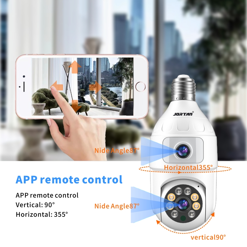 4MP Bulb E27 Dual Lens 360 Ind - Baby Nursery Egg Light 评论和价格
