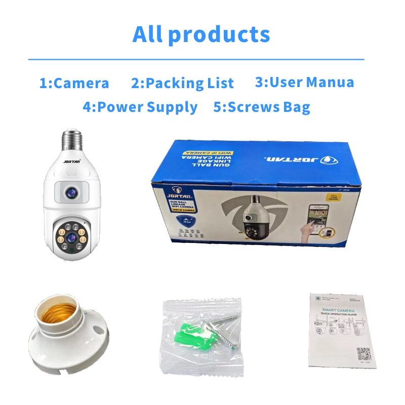 4MP Bulb E27 Dual Lens 360 Ind - Baby Nursery Egg Light 评论和价格