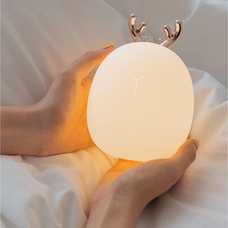 Led Carton Deer Rabbit Silicon - Baby Nursery Egg Light 评论和价格
