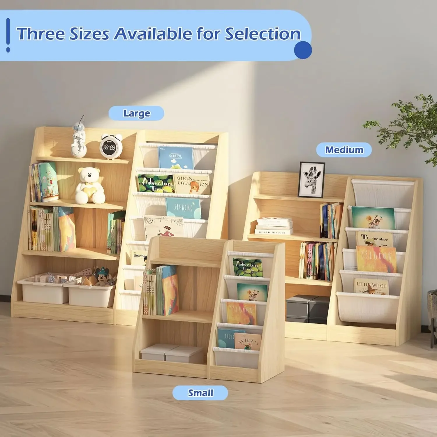 4 Tier Kids Bookshelf Baby Tod - Baby Nursery Bookcase 评论和价格