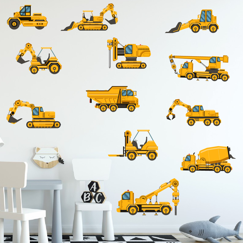 Cartoon Excavator Engineering  - Baby Nursery Package 评论和价格