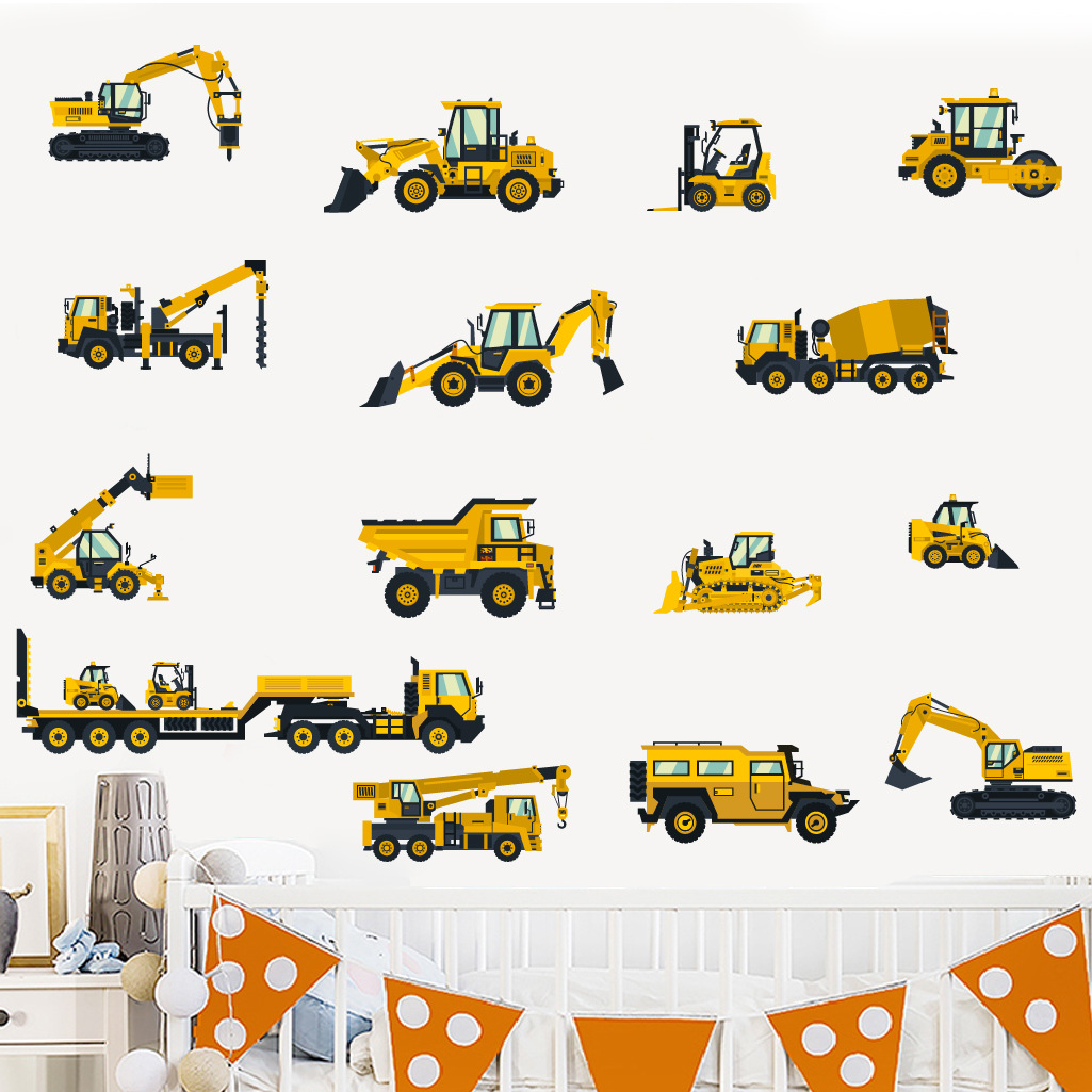 Cartoon Excavator Engineering  - Baby Nursery Package 评论和价格
