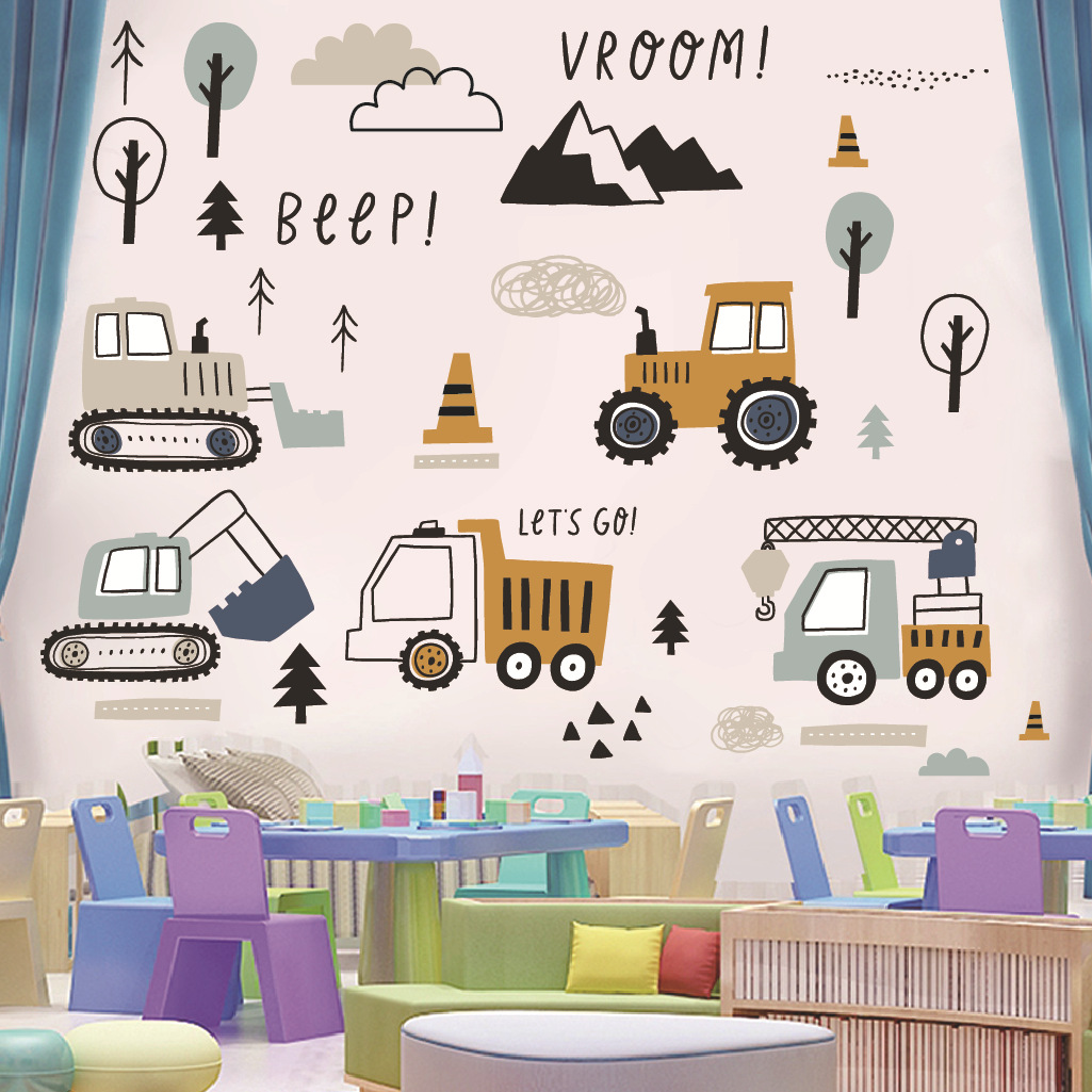 Cartoon Excavator Engineering  - Baby Nursery Package 评论和价格