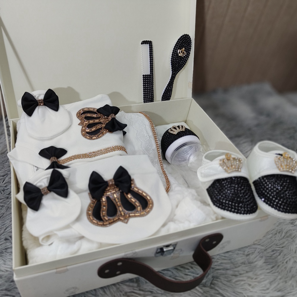 Dollbling Black Gold Newborn B - Baby Nursery Keepsake 评论和价格