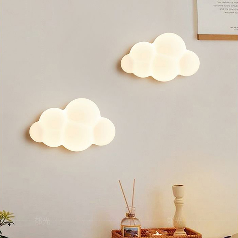 White Cloud Wall Lamps for Chi - Baby Nursery Egg Light 评论和价格