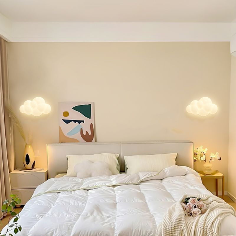 White Cloud Wall Lamps for Chi - Baby Nursery Egg Light 评论和价格