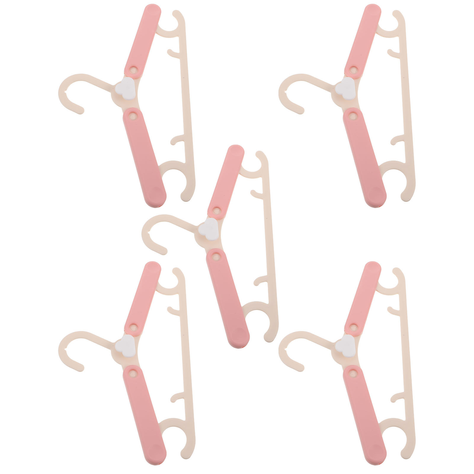 5Pcs Kids Adjustable Plastic H - Baby Nursery Hangers 评论和价格