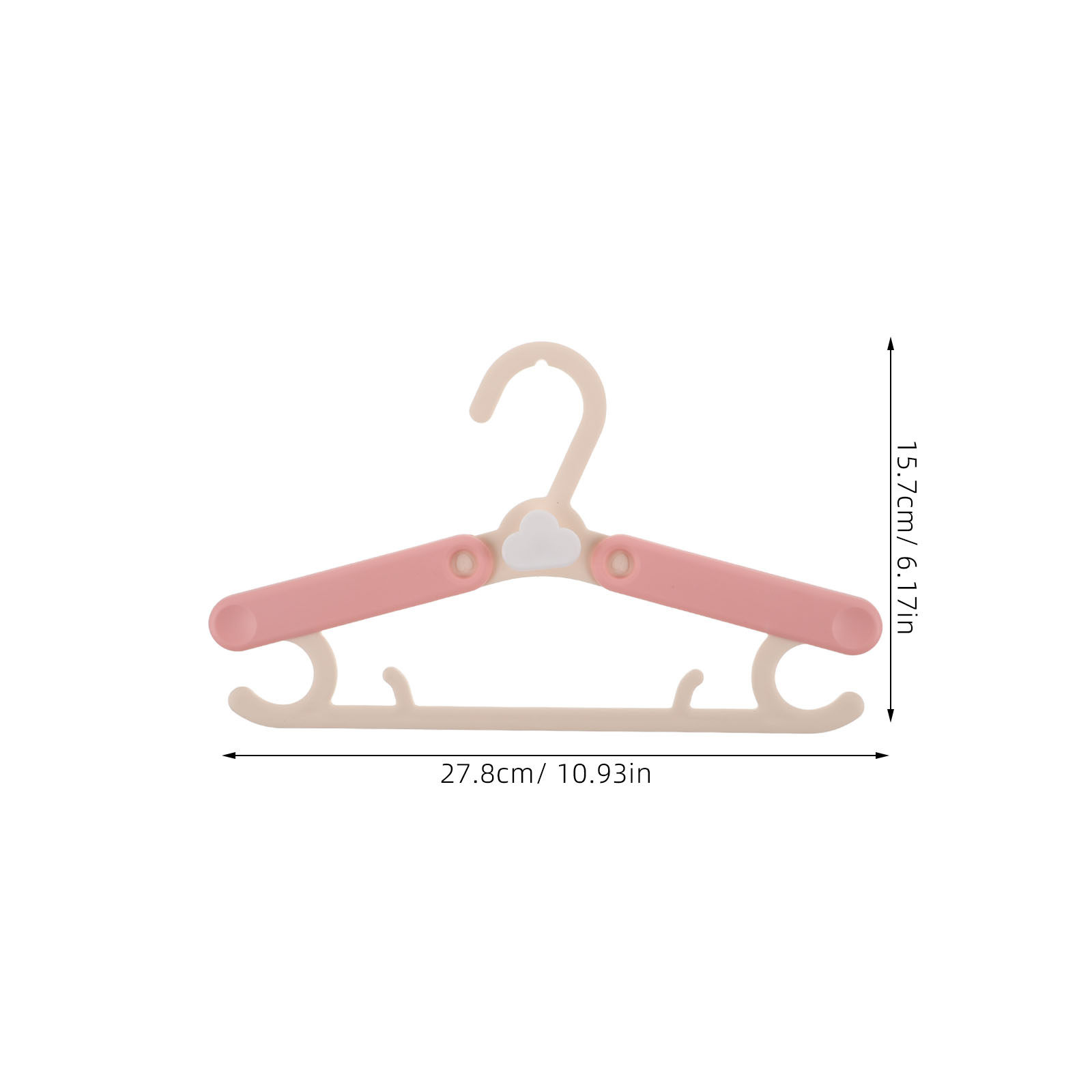 5Pcs Kids Adjustable Plastic H - Baby Nursery Hangers 评论和价格