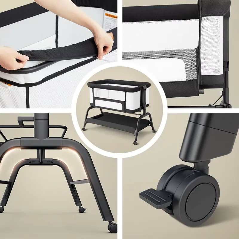 Portable Baby Crib Bedside Sle - Bassinet Bedside Sleeper 评论和价格