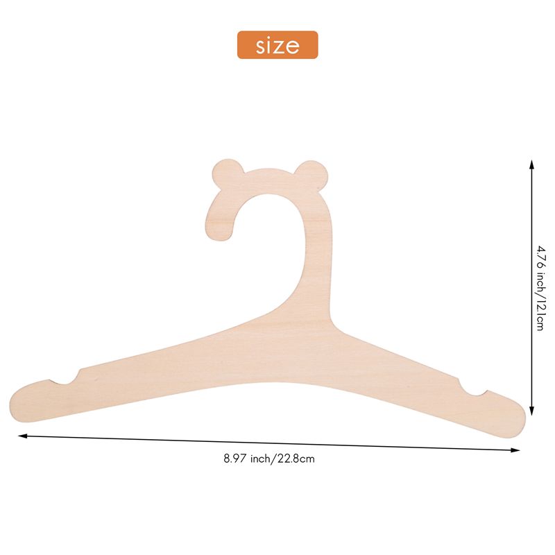 A04G-10 Pcs Wooden Hanger For  - Baby Nursery Hangers 评论和价格