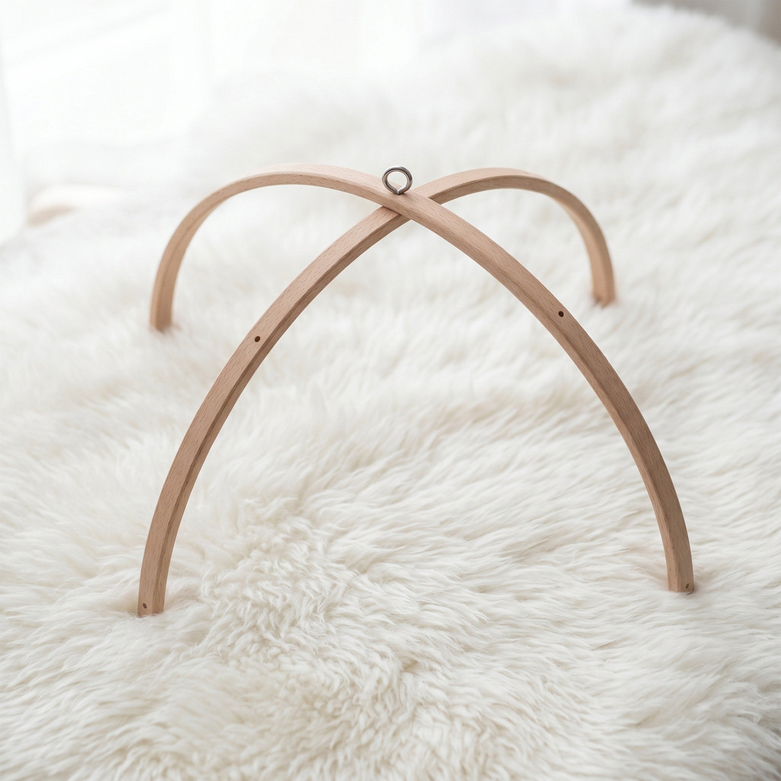 Bamboo Wooden Mobile Frame Win - Baby Nursery Hangers 评论和价格