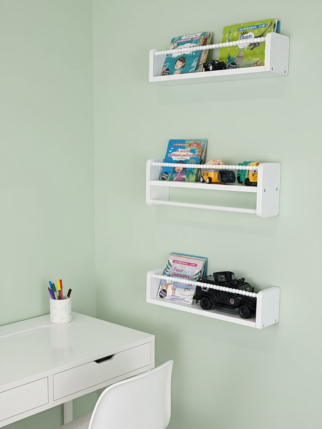 Nursery Book Shelves ,15.7 Inc - Baby Nursery Bookcase 评论和价格