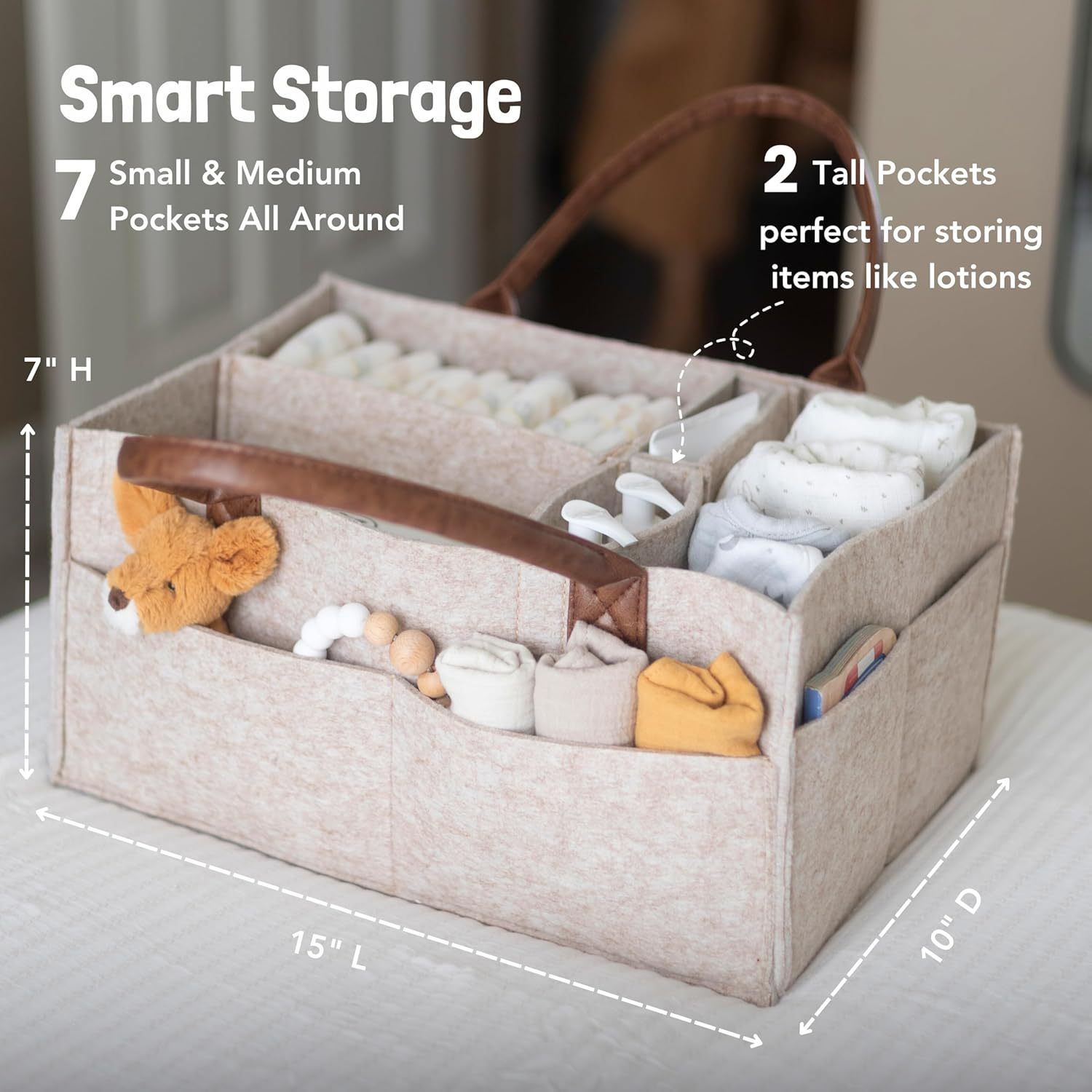 Baby Felt Storage Nursery Orga - Baby Nursery Organiser 评论和价格