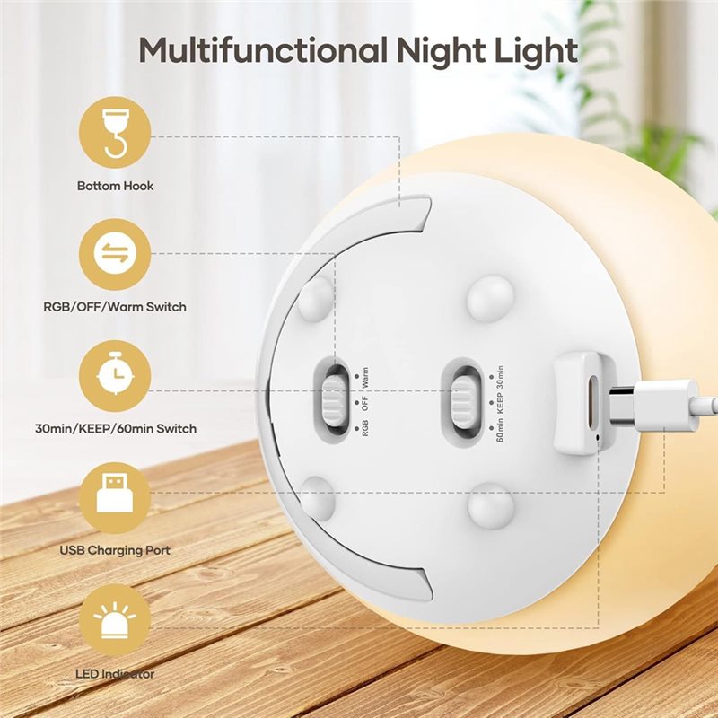 TKOH-Led Eye-Caring Baby Night - Baby Nursery Egg Light 评论和价格