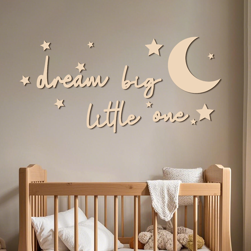 Dream Big Little One Wooden Si - Baby Nursery Package 评论和价格