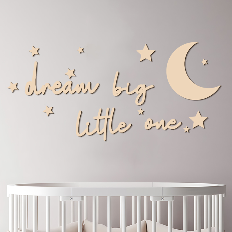 Dream Big Little One Wooden Si - Baby Nursery Package 评论和价格
