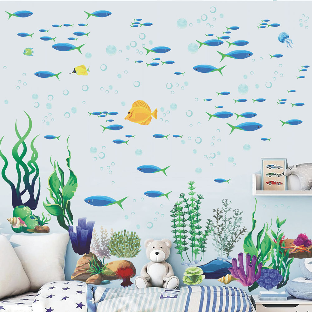 Under The Sea Fish Seaweed Wal - Baby Nursery Under The Sea 评论和价格