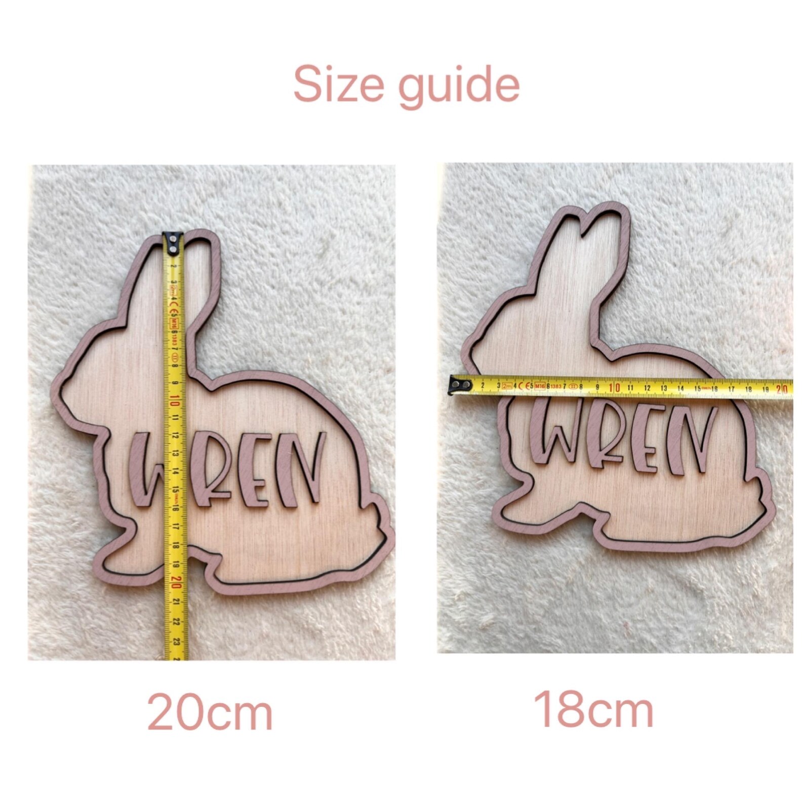 Personalized Bunny Name Wooden - Baby Nursery Name Sign 评论和价格