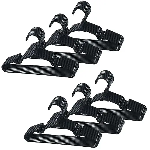 20/60 Pack Black Baby Nursery  - Baby Nursery Hangers 评论和价格