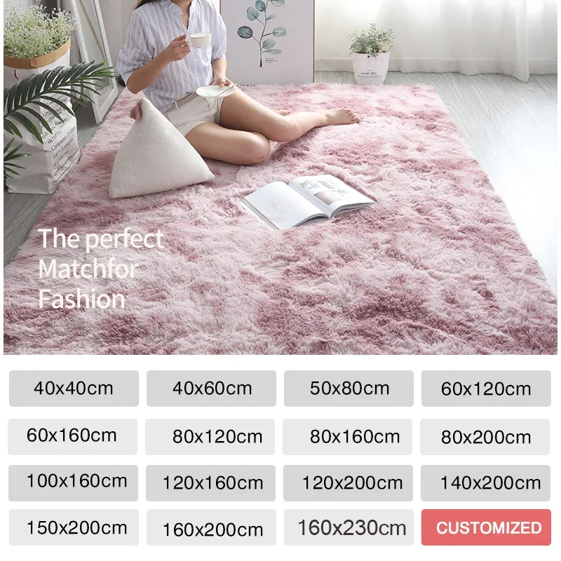 Pink Kids Carpet For Girls Bed - Soft Rug Nursery 评论和价格