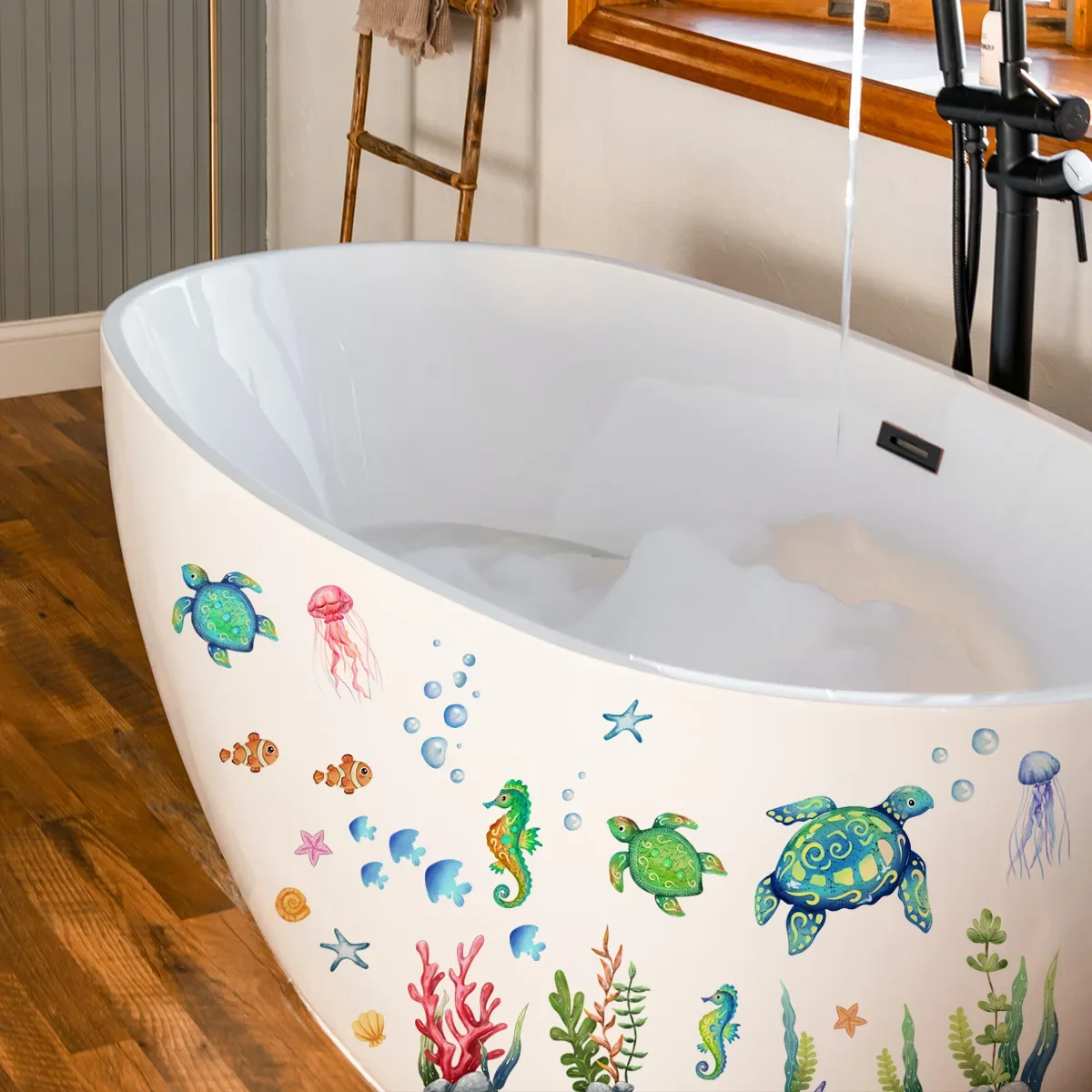Ocean Wall Decals Under The Se - Baby Nursery Under The Sea 评论和价格