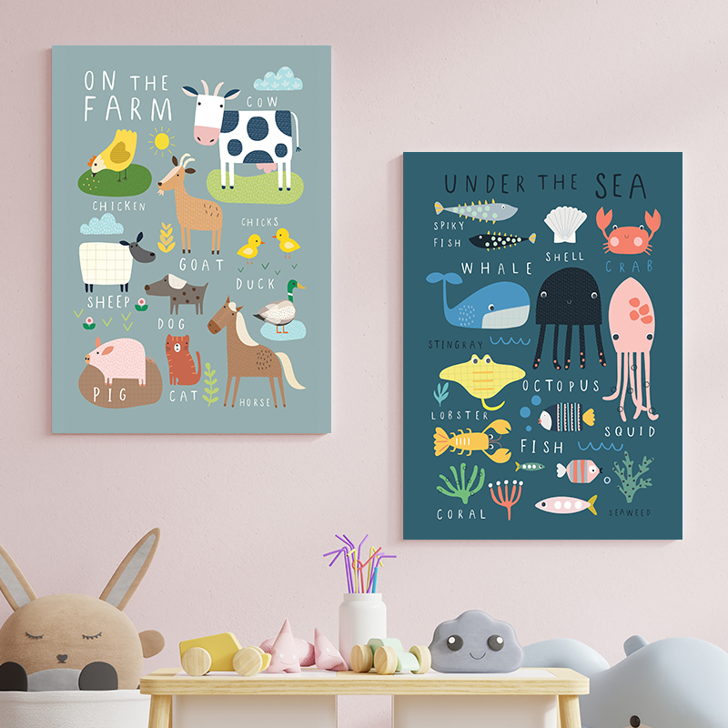 Under The Sea Print On The Far - Baby Nursery Under The Sea 评论和价格
