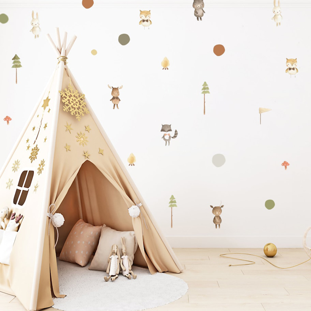 Cartoon Cute Fox Rabbit Animal - Baby Nursery Package 评论和价格