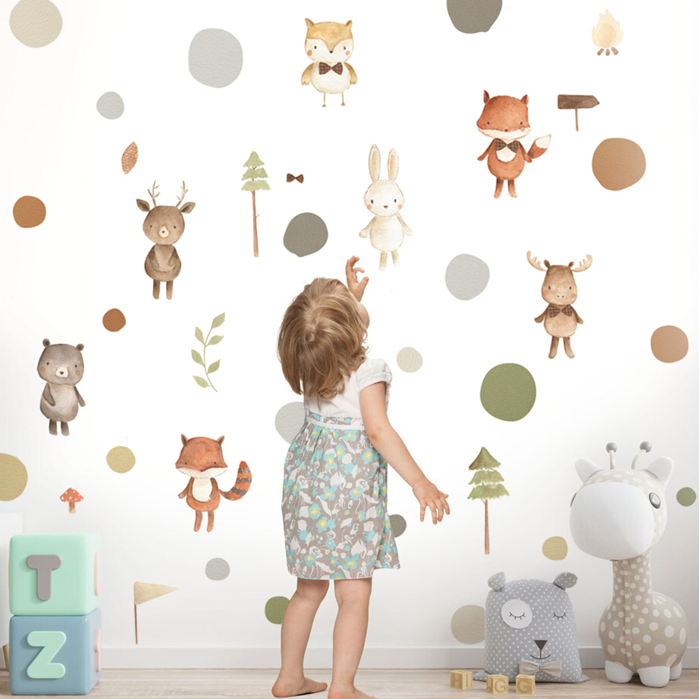 Cartoon Cute Fox Rabbit Animal - Baby Nursery Package 评论和价格