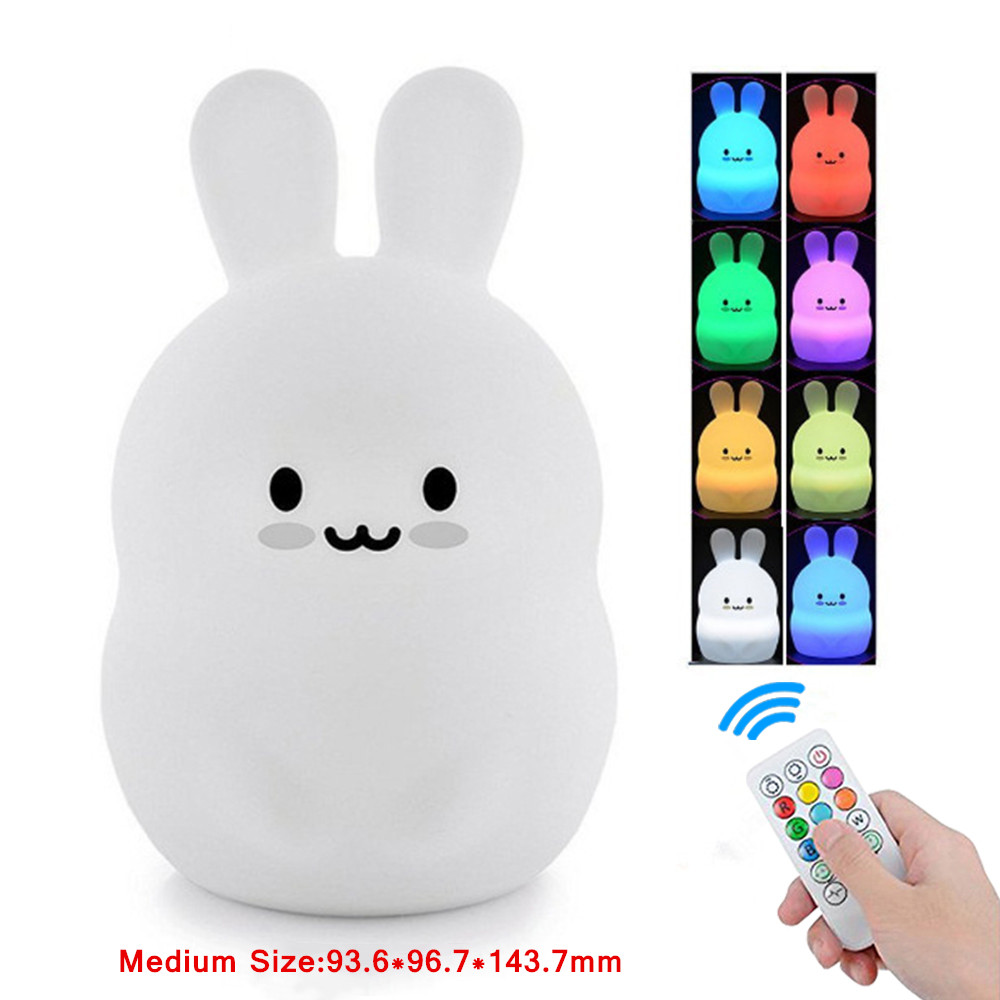 Touch Sensor Rabbit Night Ligh - Baby Nursery Egg Light 评论和价格