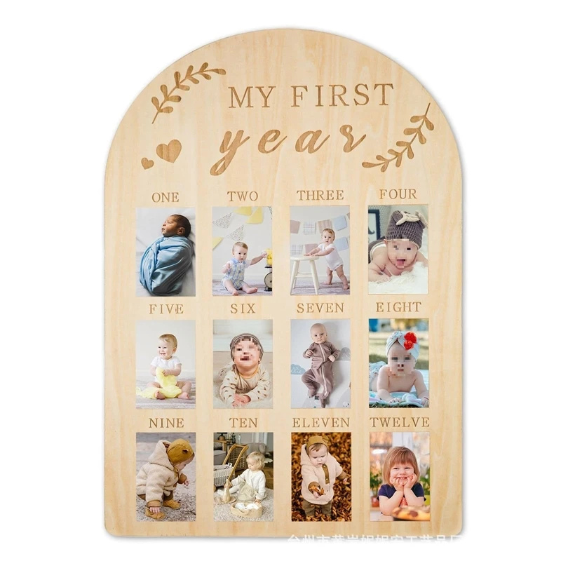 Wooden Baby Month Milestone Ph - Baby Nursery Keepsake 评论和价格