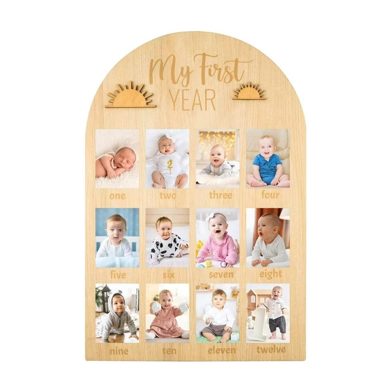 Wooden Baby Month Milestone Ph - Baby Nursery Keepsake 评论和价格