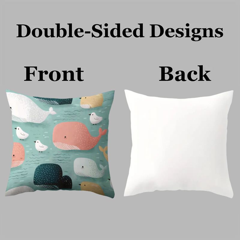 4 Piece Pillowcase Set Cute An - Baby Nursery Ocean 评论和价格