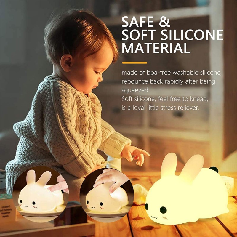 LED Rabbit Night Light Remote  - Baby Nursery Egg Light 评论和价格
