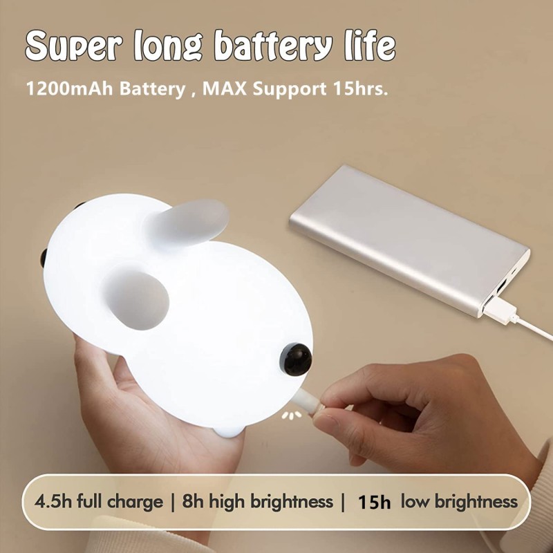LED Rabbit Night Light Remote  - Baby Nursery Egg Light 评论和价格