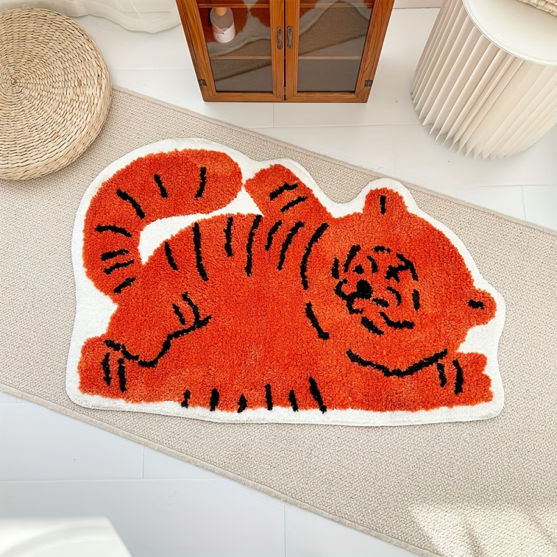 VIKAMA Kawaii Lying Cat Area R - Soft Rug Nursery 评论和价格