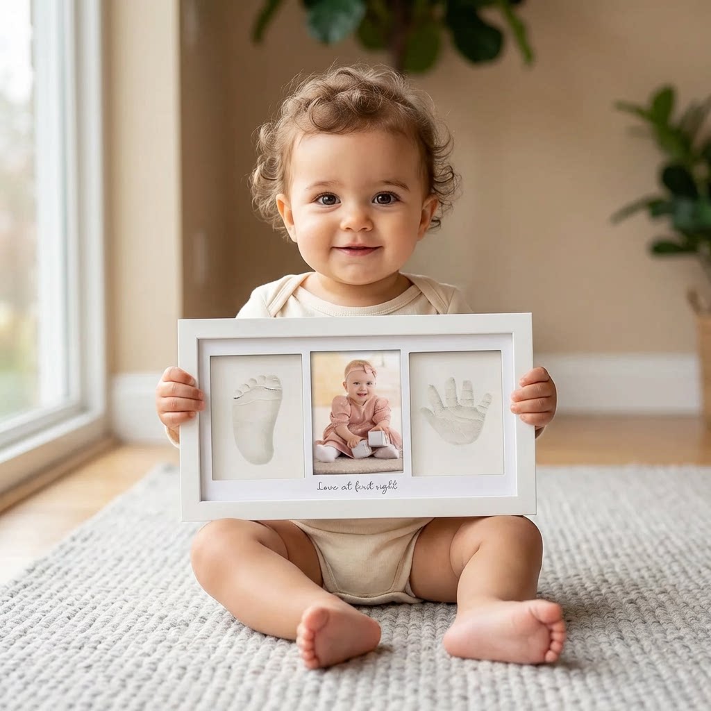 Baby Hand and Footprint Keepsa - Baby Nursery Keepsake 评论和价格