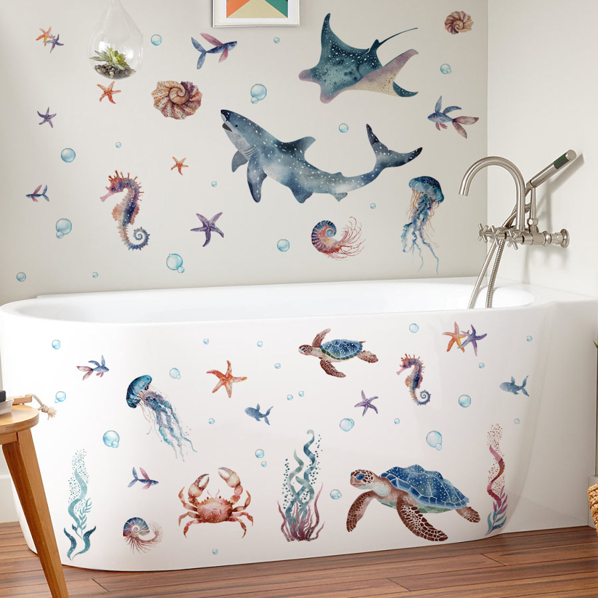 Under The Sea Marine Life Wall - Baby Nursery Under The Sea 评论和价格