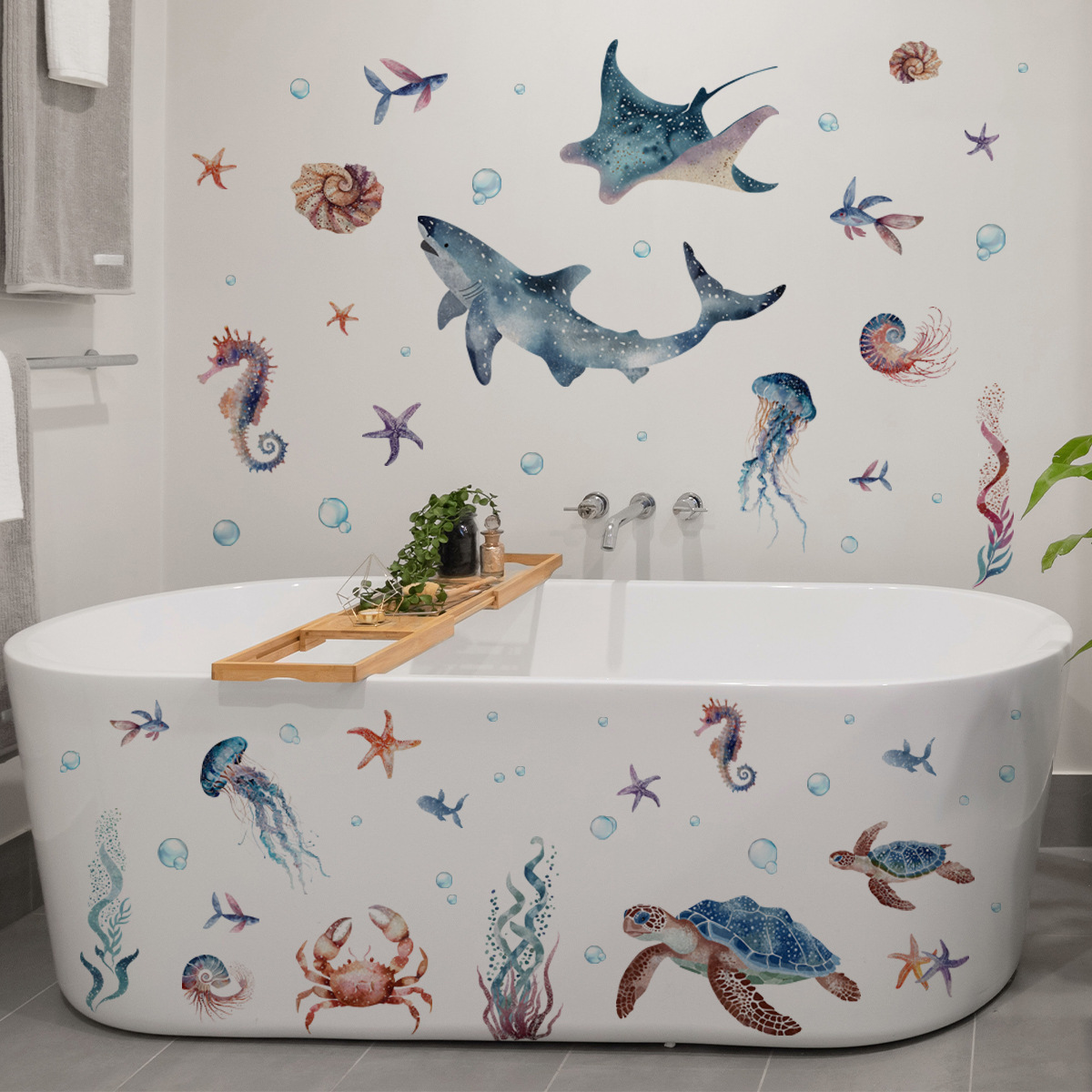 Under The Sea Marine Life Wall - Baby Nursery Under The Sea 评论和价格