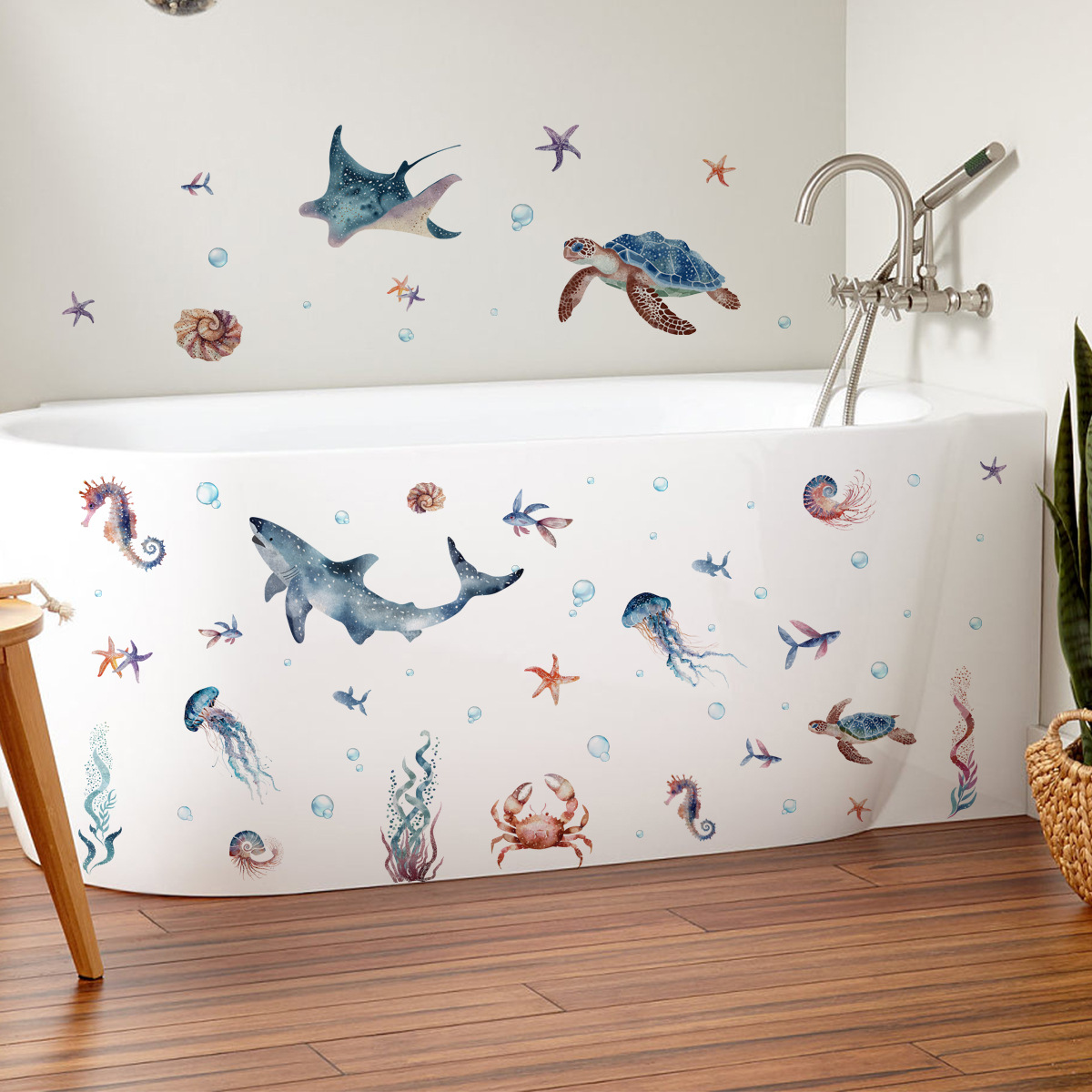 Under The Sea Marine Life Wall - Baby Nursery Under The Sea 评论和价格