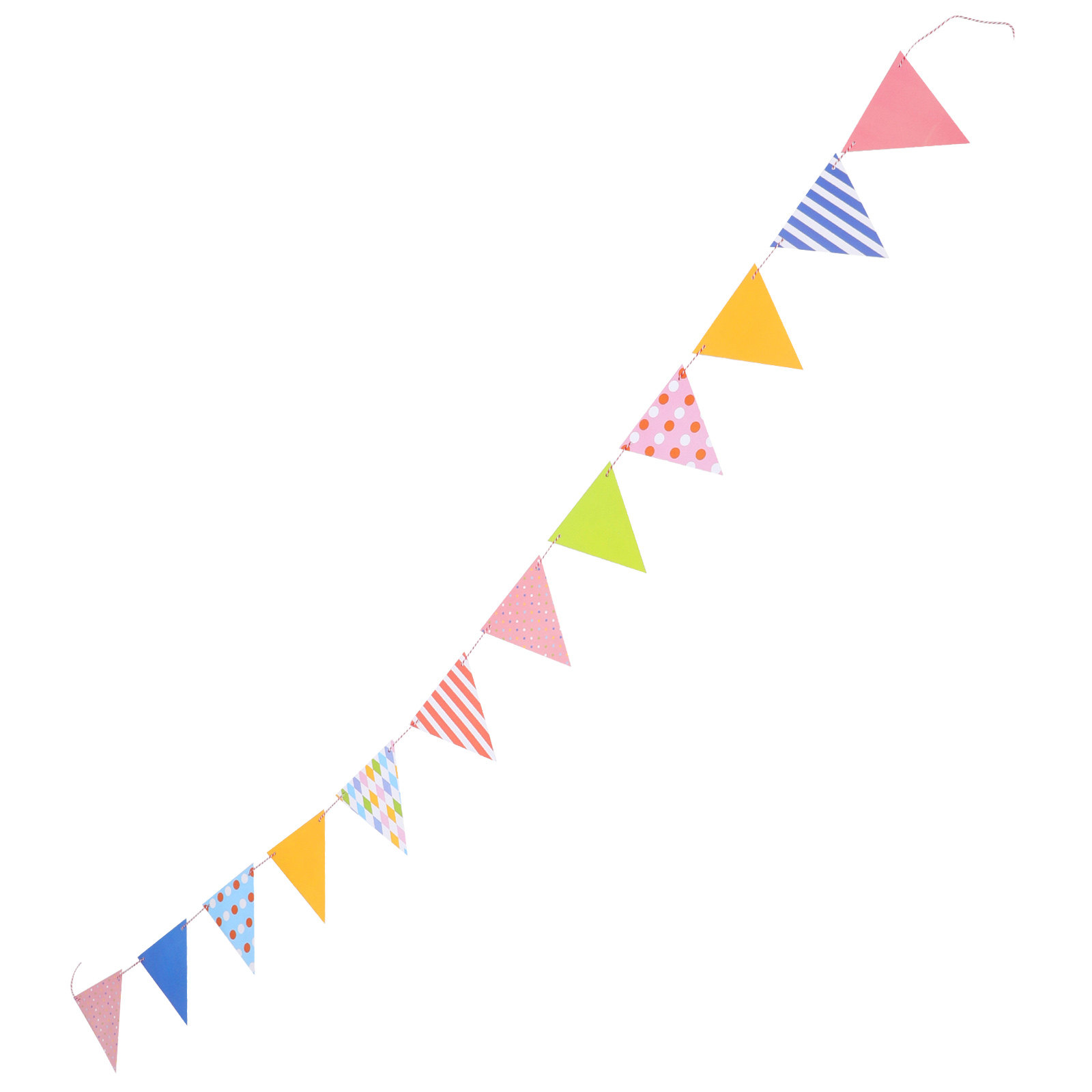 Triangle Paper Bunting Flags G - Baby Nursery Garland 评论和价格