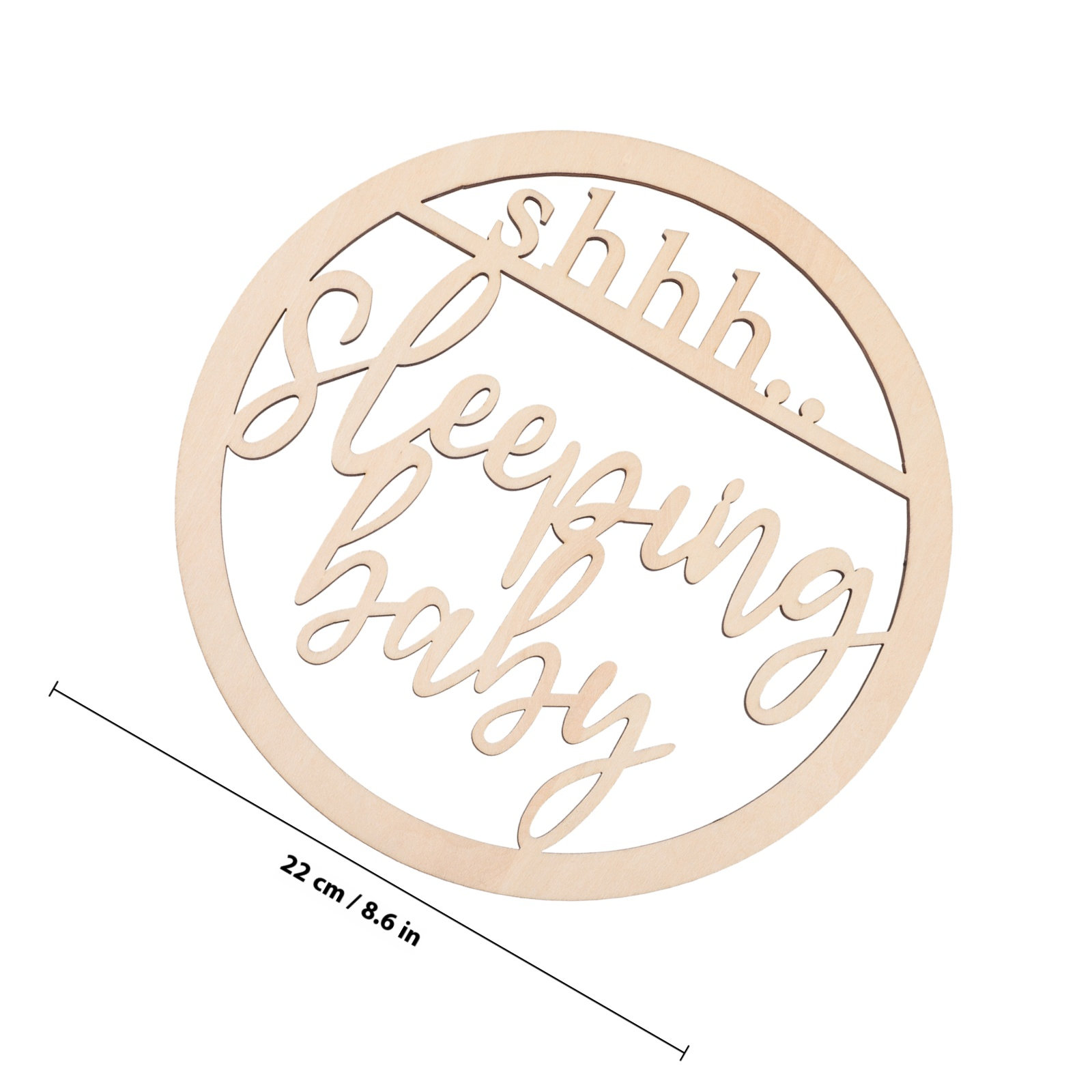 Hollow Wooden Baby Sleeping Si - Baby Nursery Hangers 评论和价格