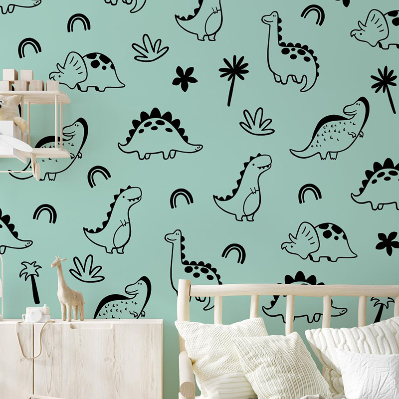 Geometric Dinosaur Tree Rainbo - Baby Nursery Package 评论和价格